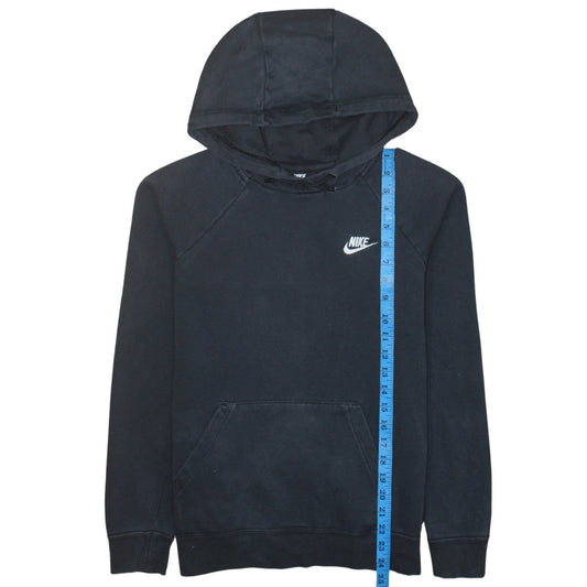 Nike Men's Black Pullover Hoodie Small Regular Fit Logo Fleece