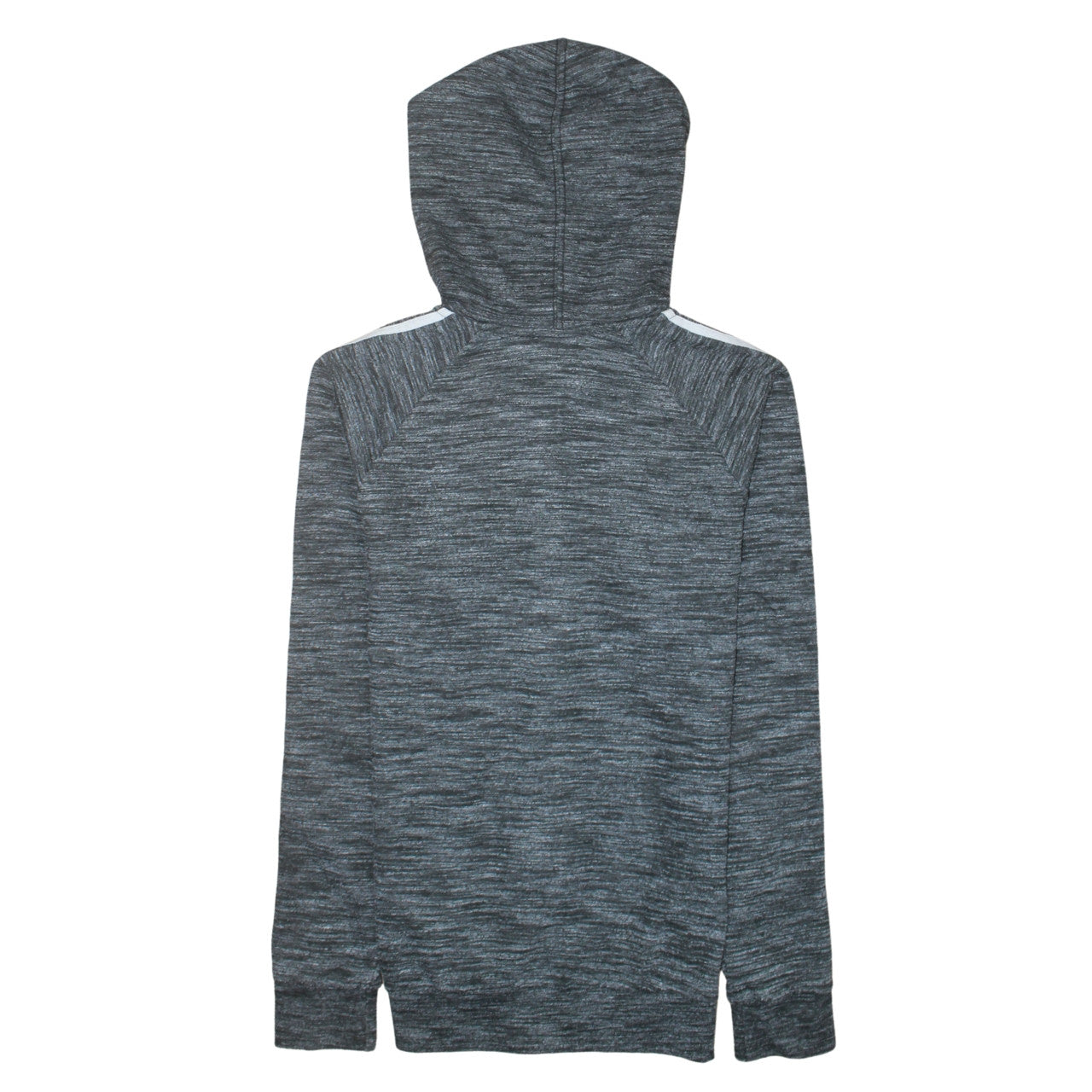 Adidas Men Grey Full Zip Hoodie Small Logo Sportswear Sweatshirt