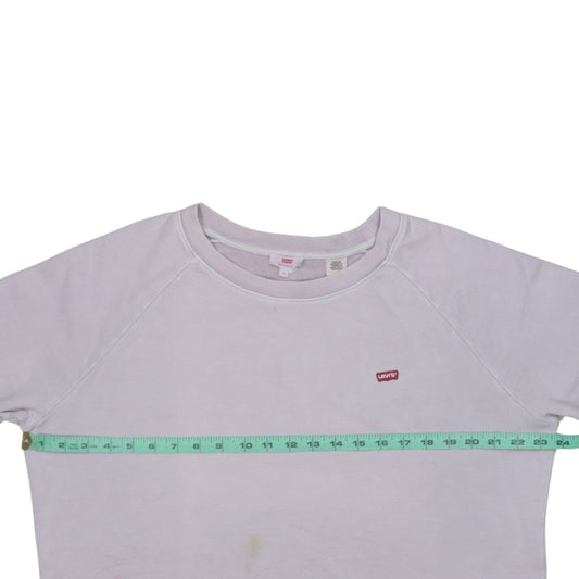 Levi's Women's Light Purple Crew Neck Pullover Sweatshirt M