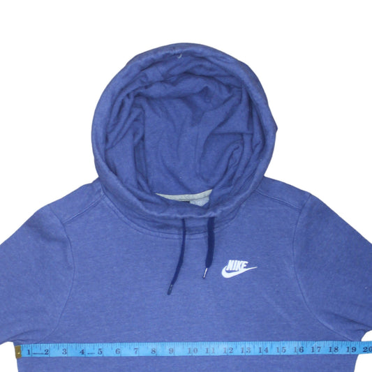 Nike Men's Blue Pullover Hoodie XS Cotton Blend Athletic Fit