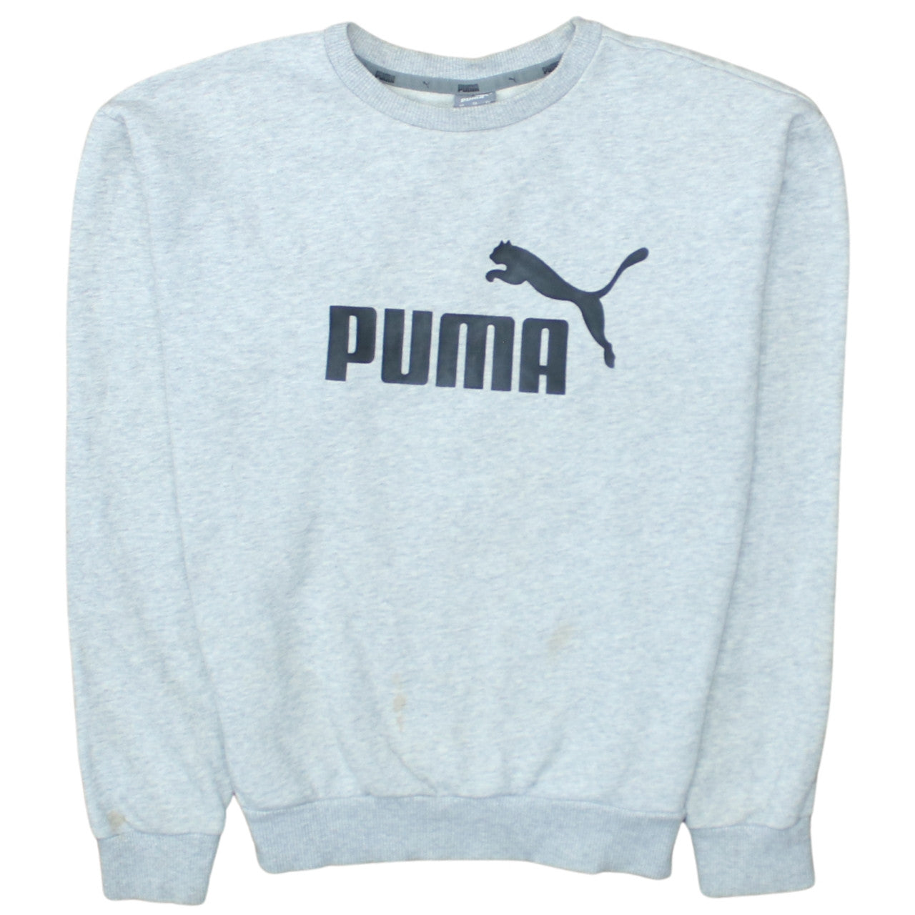 Puma Womens Grey Crew Neck Pullover Sweatshirt Size XS