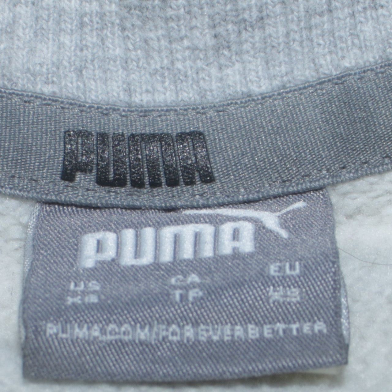 Puma Womens Grey Crew Neck Pullover Sweatshirt Size XS