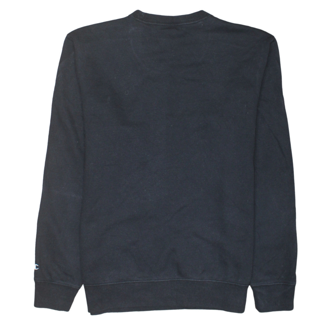 Champion Men's Black Small Pullover Sweatshirt Logo Crew Neck