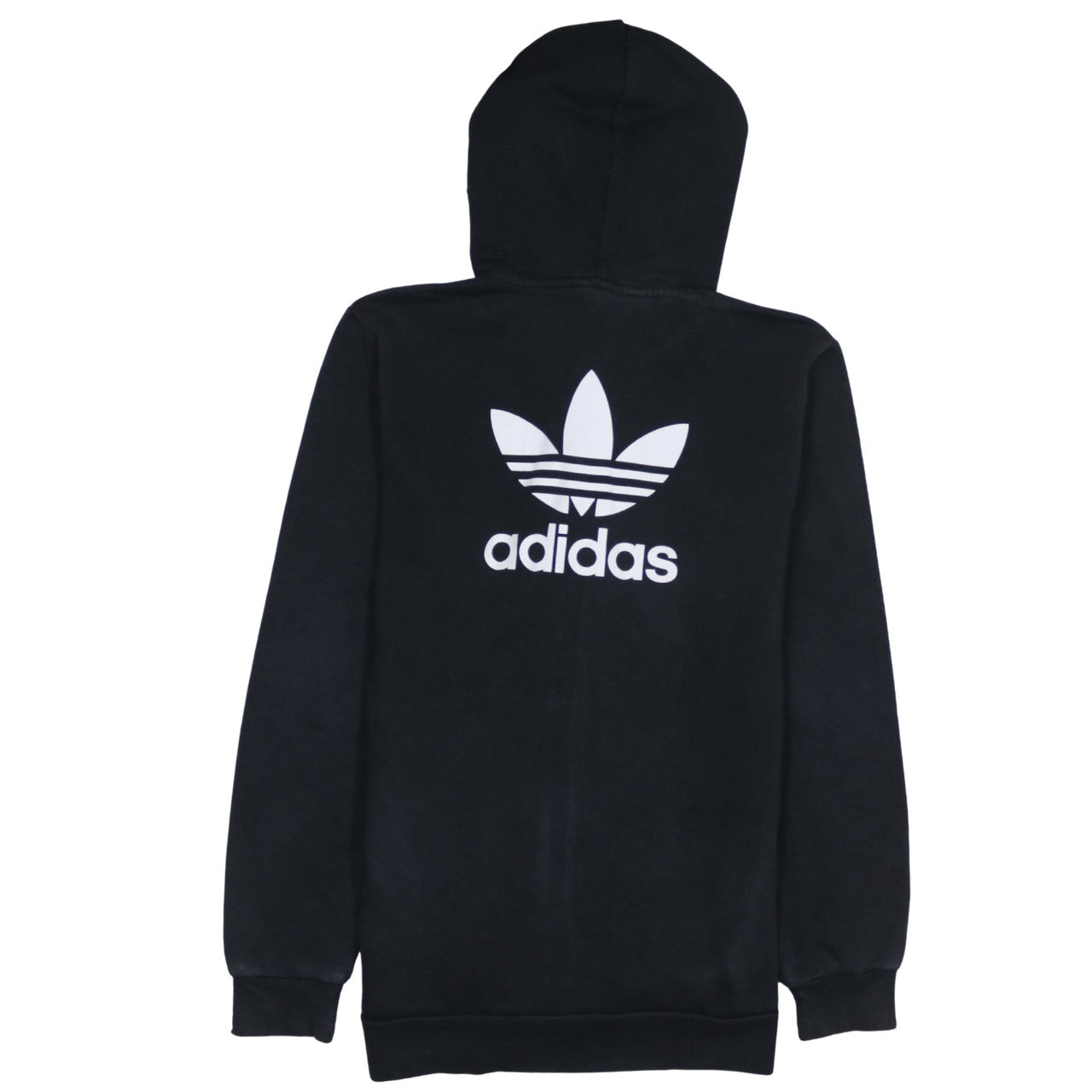 Adidas Men's Black Full Zip Hoodie XS Logo Fleece Sweatshirt