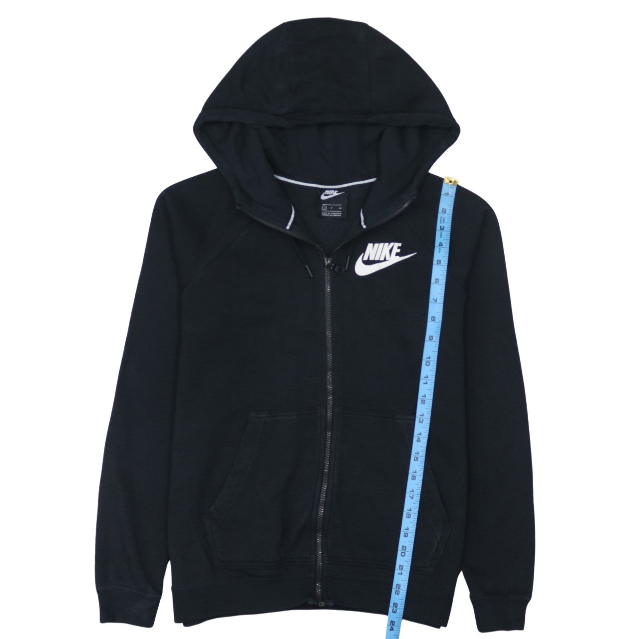 Nike Men's Black Full Zip Hoodie Size S Fleece Sportswear