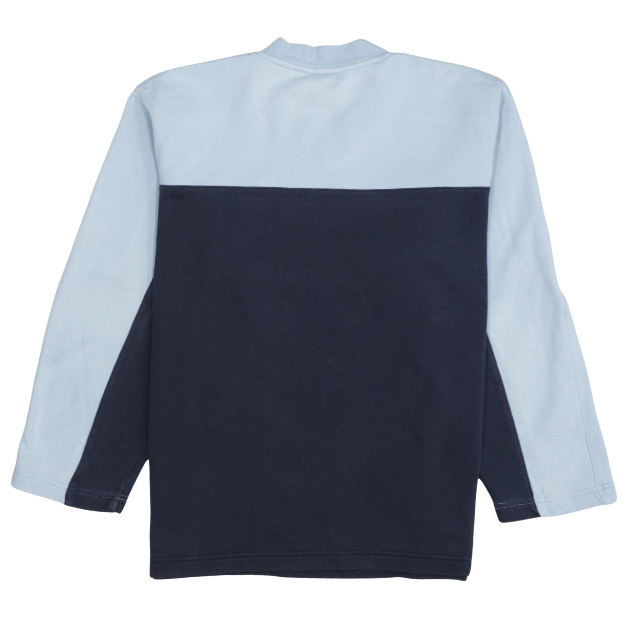 Adidas Boys Blue Colourblock V-Neck Pullover Sweatshirt Size 13-14 Years