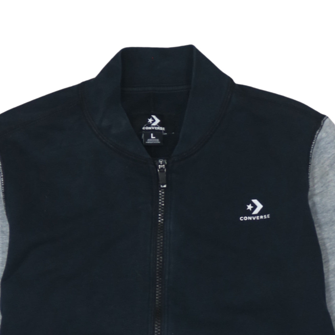Converse Men's Blue Grey Full Zip Sweatshirt Size L