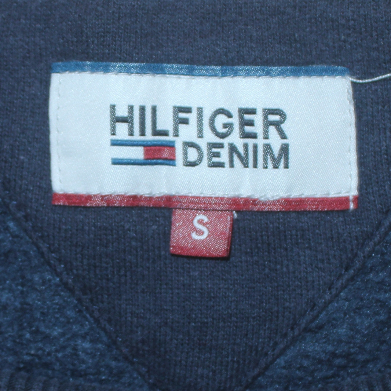 Hilfiger Denim Men's Blue Crew Neck Logo Sweatshirt Size S