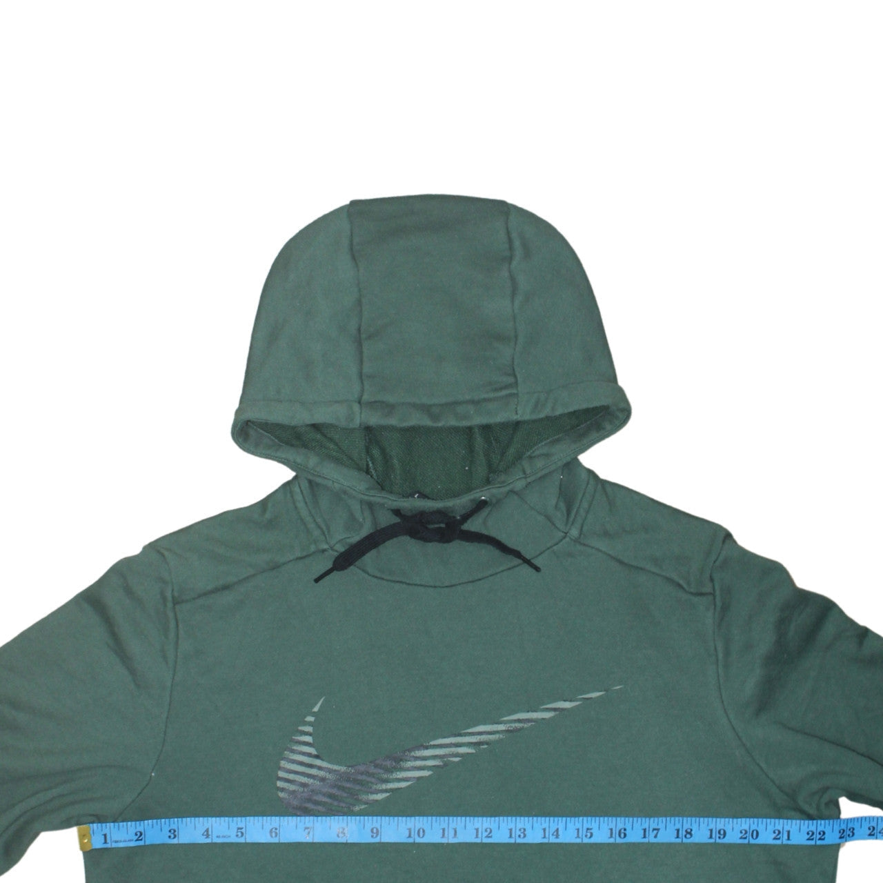 Nike Men's Green Pullover Hoodie L Dri-Fit Graphic Sportswear