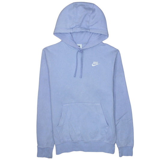 Nike Women's Blue Pullover Hoodie XS Relaxed Fit Cotton Blend