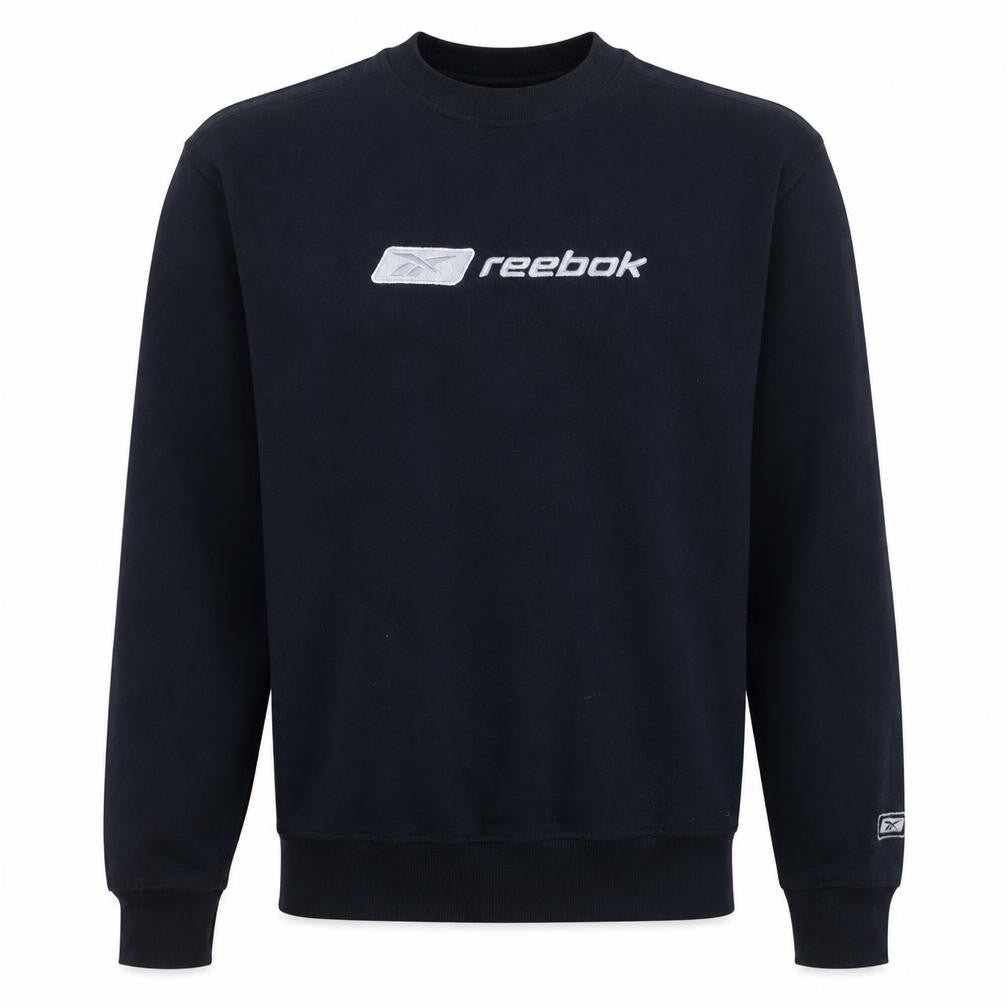 Reebok Men's Blue Crew Neck Pullover Sweatshirt Size S Regular Fit