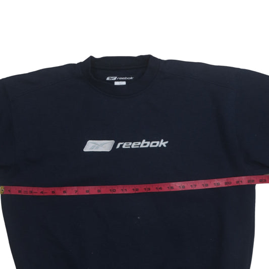 Reebok Men's Blue Crew Neck Pullover Sweatshirt Size S Regular Fit