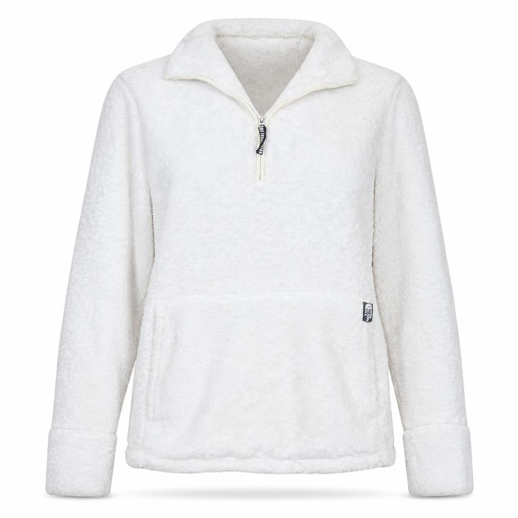 The North Face Womens White XS 1/4 Zip Fleece Pullover Sweatshirt