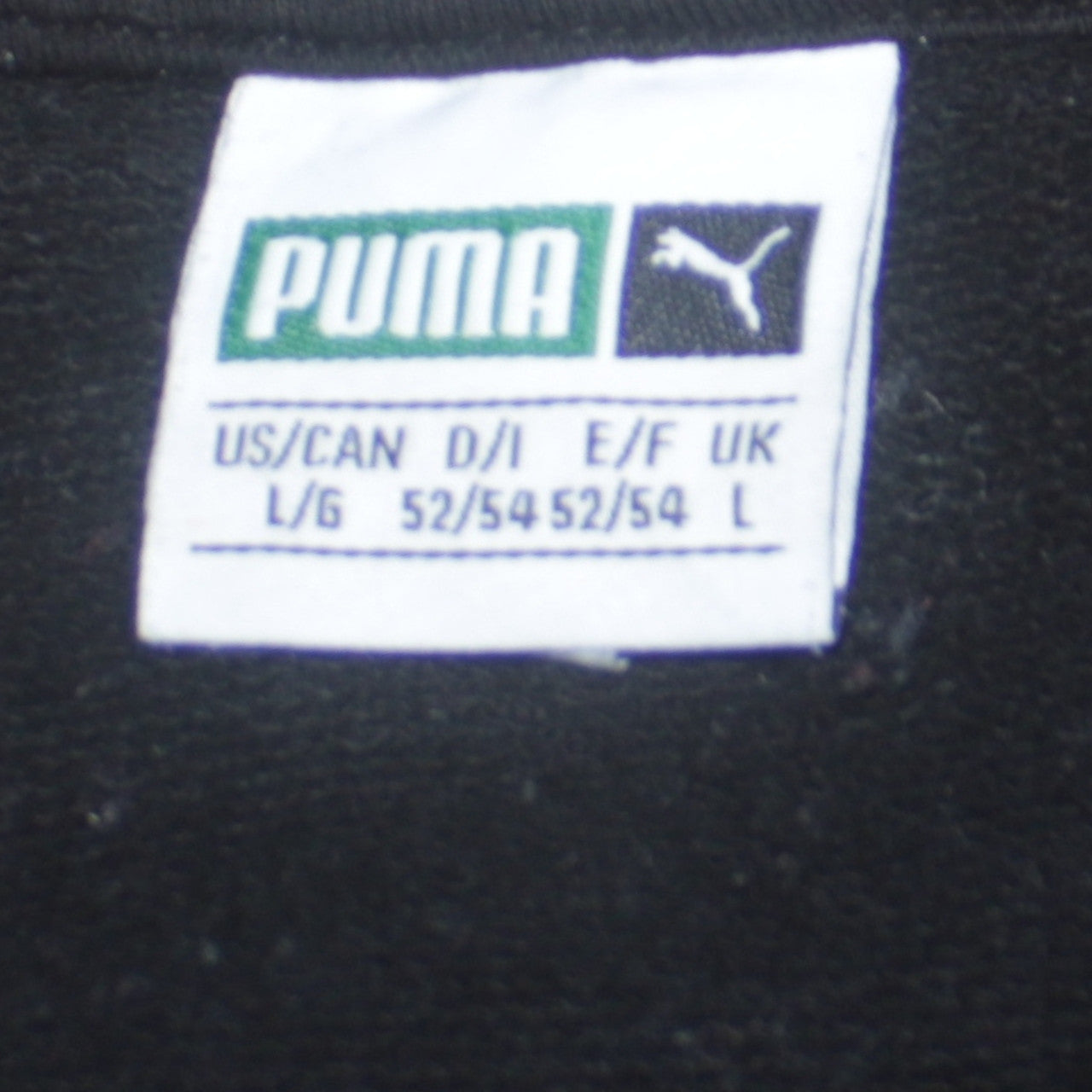 Puma Men's Black Praha Logo Pullover Sweatshirt L