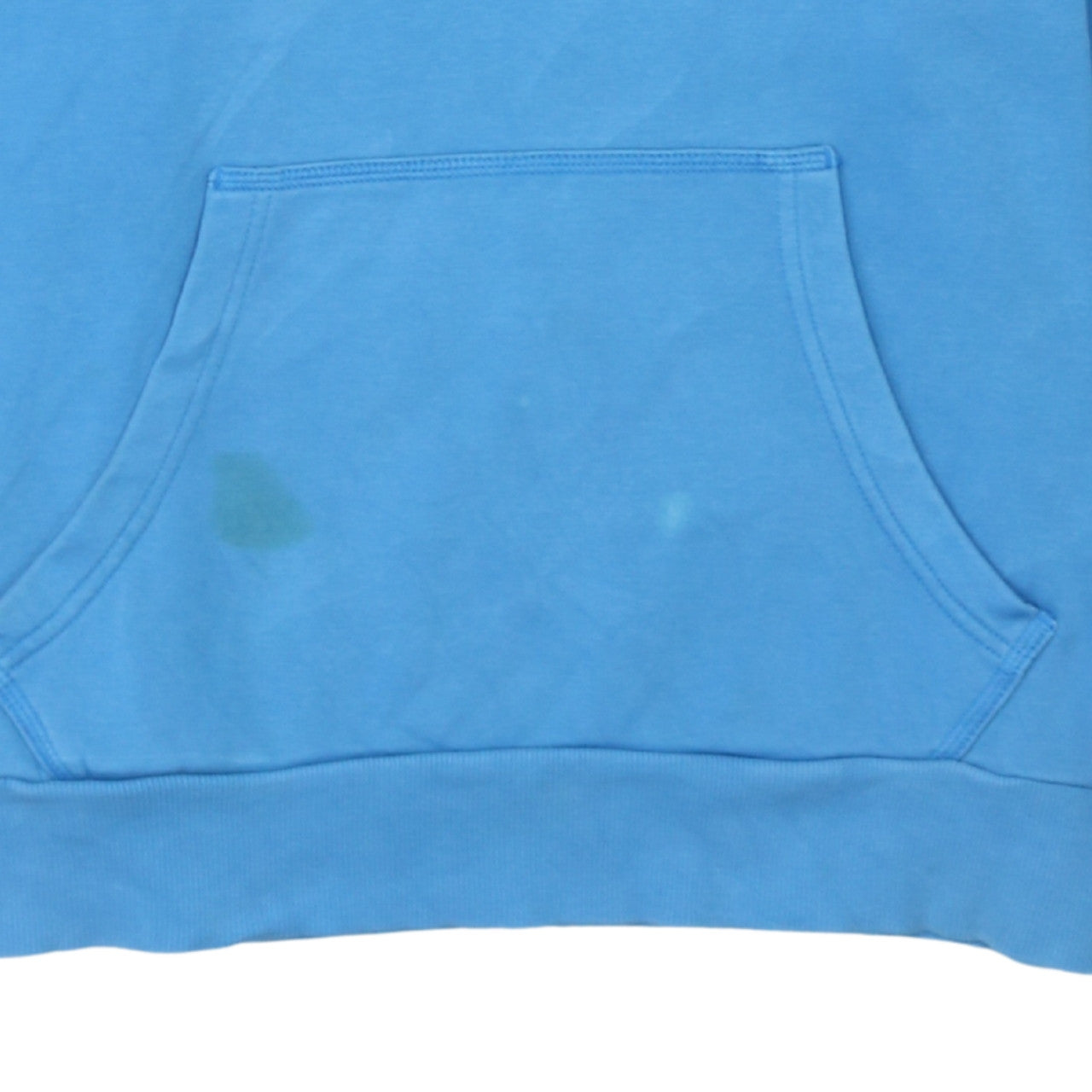 Puma Men's Blue Pullover Hoodie Size L with Logo Detail