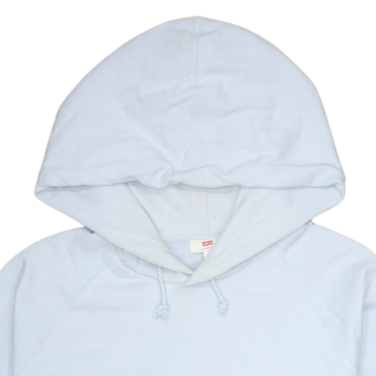 Levi's Mens Light Blue Pullover Hoodie Size L Cotton Casual Sweatshirt