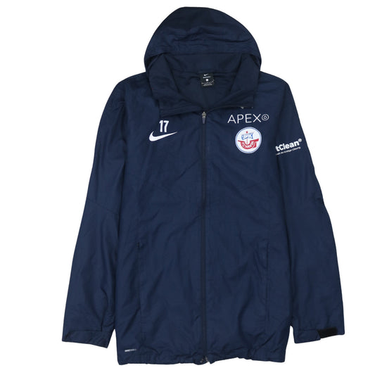 Nike Men’s Blue Hooded Waterproof Windbreaker Jacket L