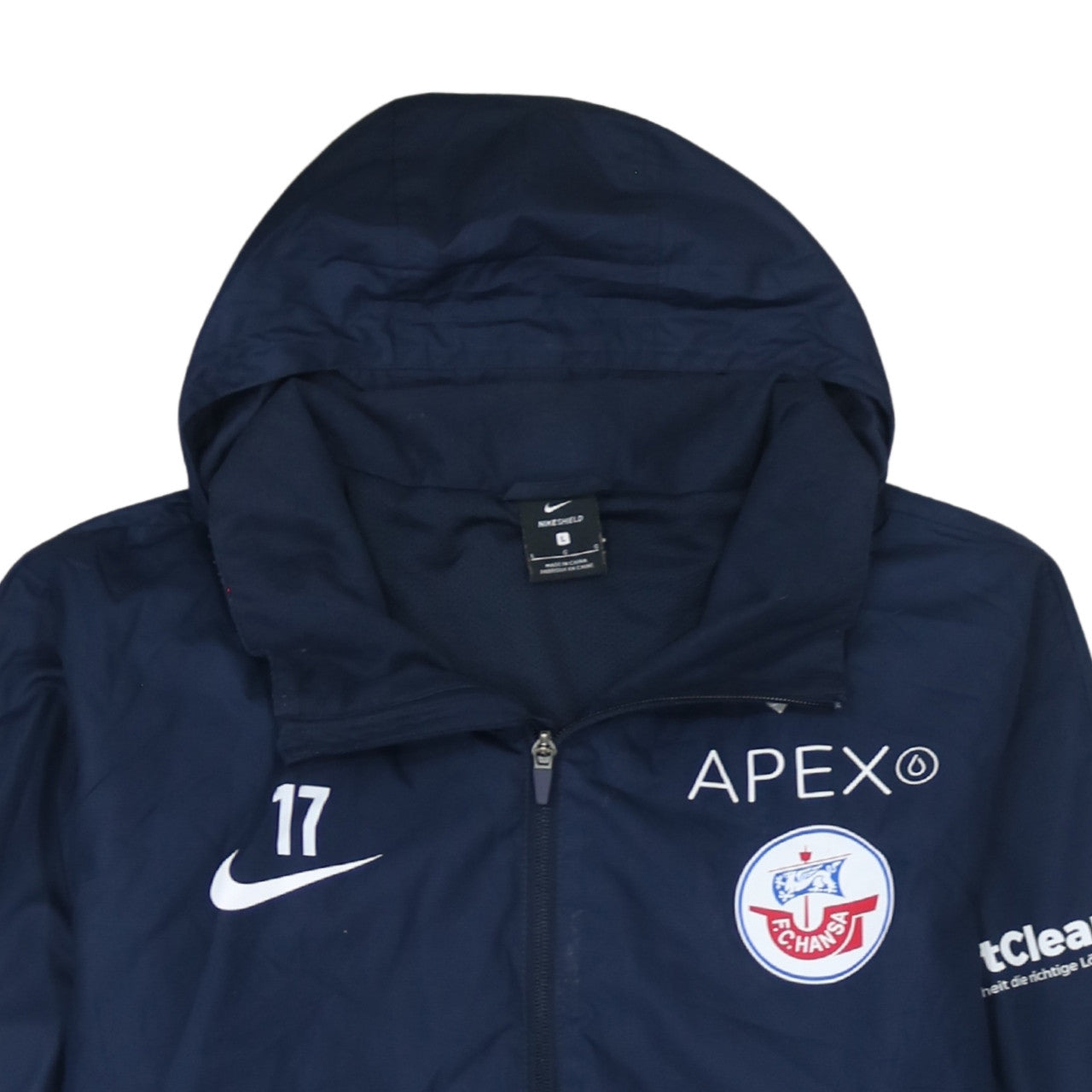 Nike Men’s Blue Hooded Waterproof Windbreaker Jacket L