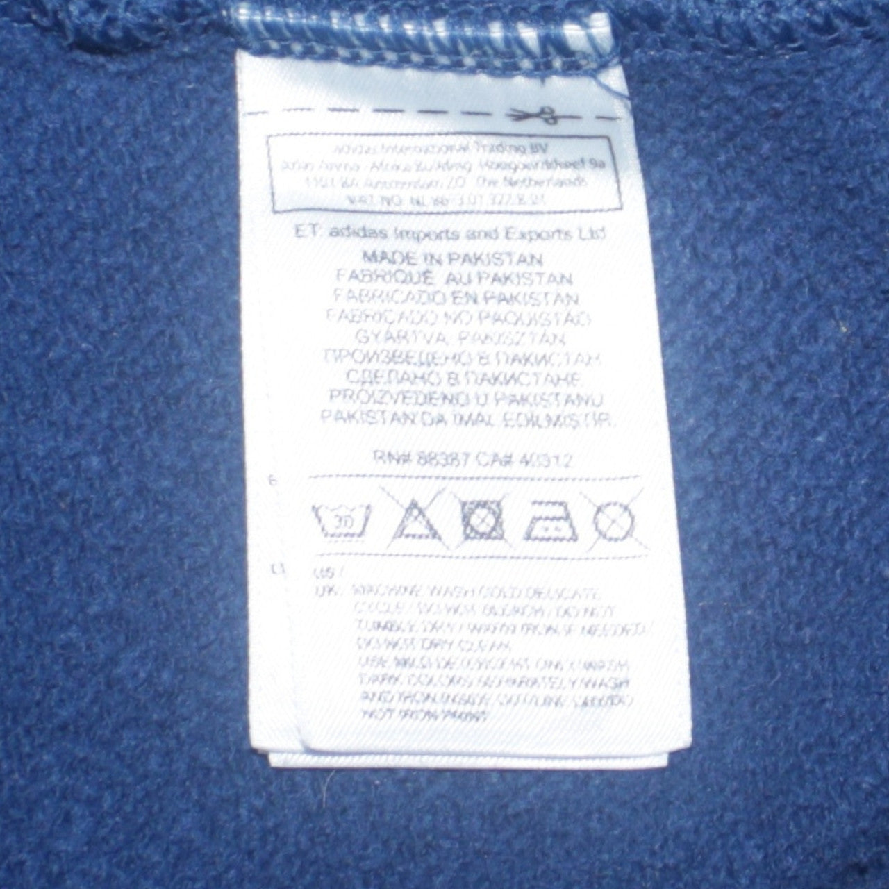 Adidas Mens Blue Pullover Hoodie S Graphic Trefoil Sweatshirt