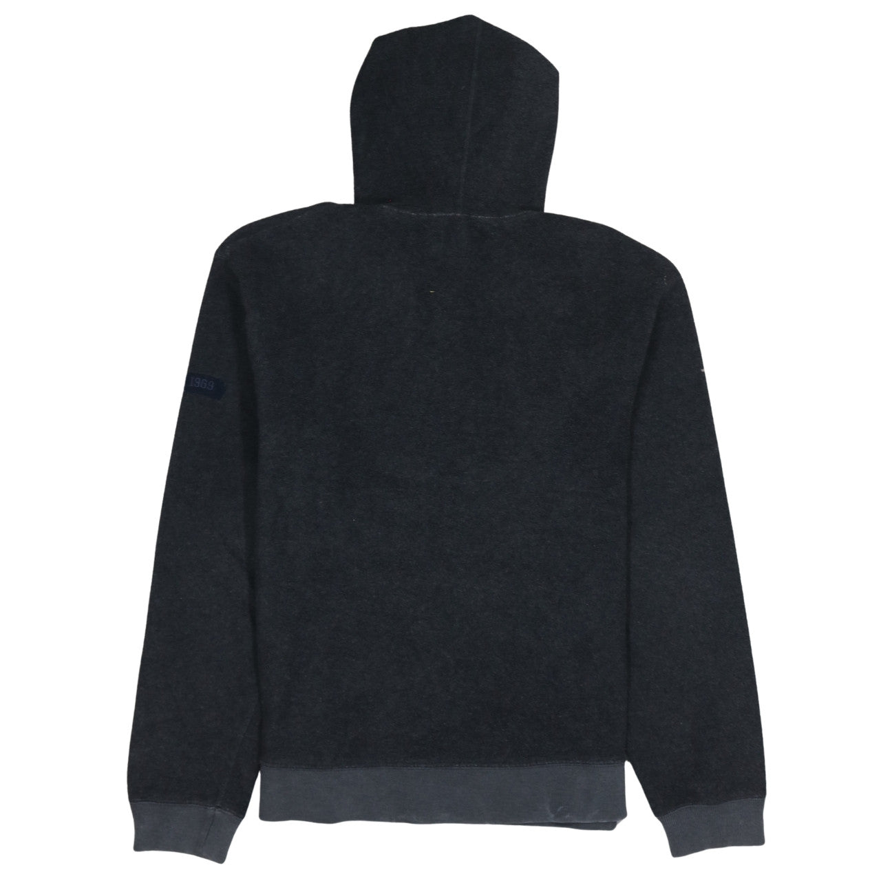 GAP Mens Grey Pullover Hoodie S Fleece Logo Hooded Sweatshirt