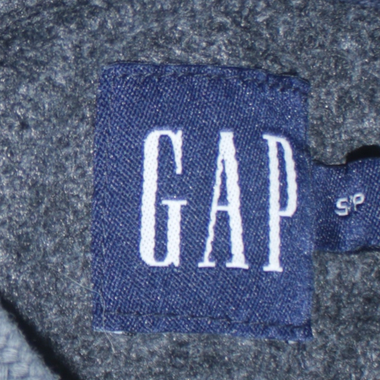 GAP Mens Grey Pullover Hoodie S Fleece Logo Hooded Sweatshirt