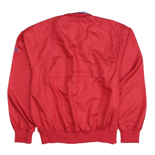 ASICS Women Red Track Jacket Size 10 Lightweight Zip Sports Top
