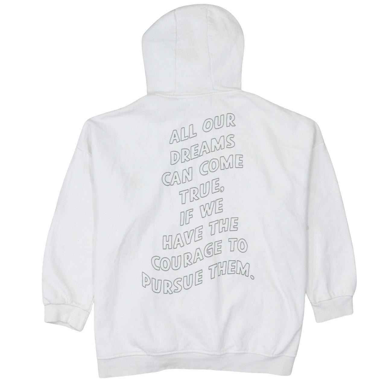 Disney Women's White XL Pullover Hoodie with Graphic Print