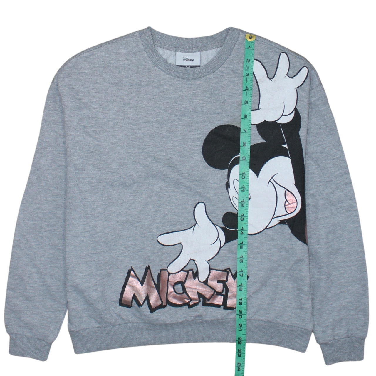 Disney C&A Womens Grey Mickey Mouse Pullover Sweatshirt Size S