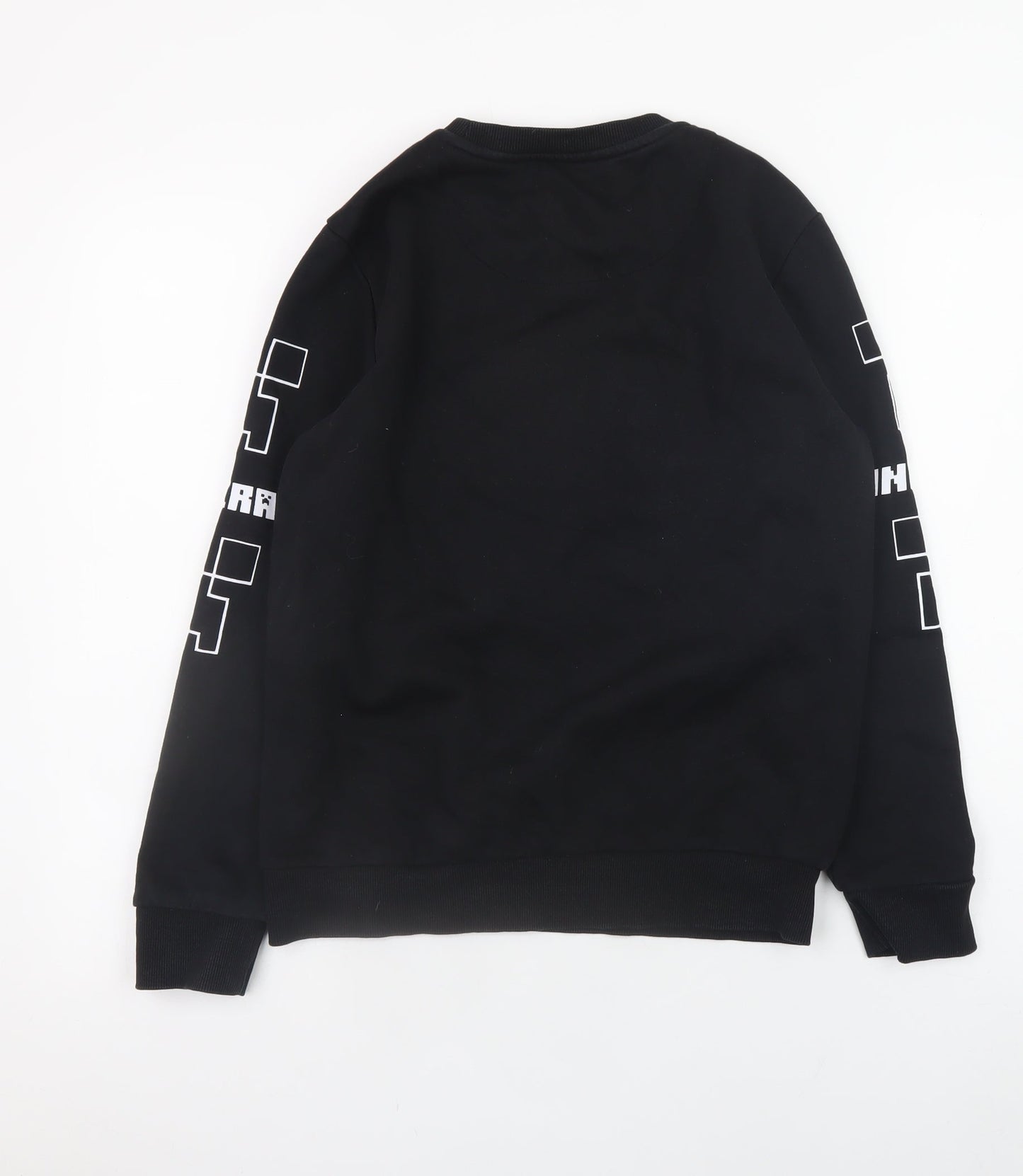 Minecraft Boys Black Sequin Creeper Sweatshirt 11-12 Years Long Sleeve