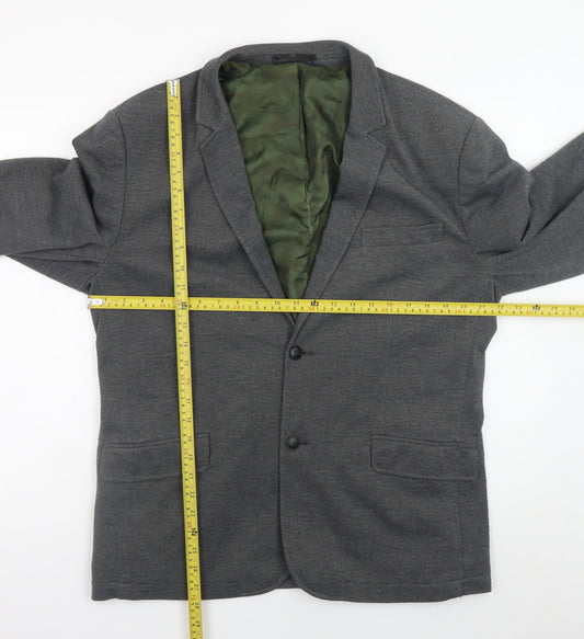Jack & Jones Men’s Grey Blazer Size 56 Regular Fit Smart Casual Jacket