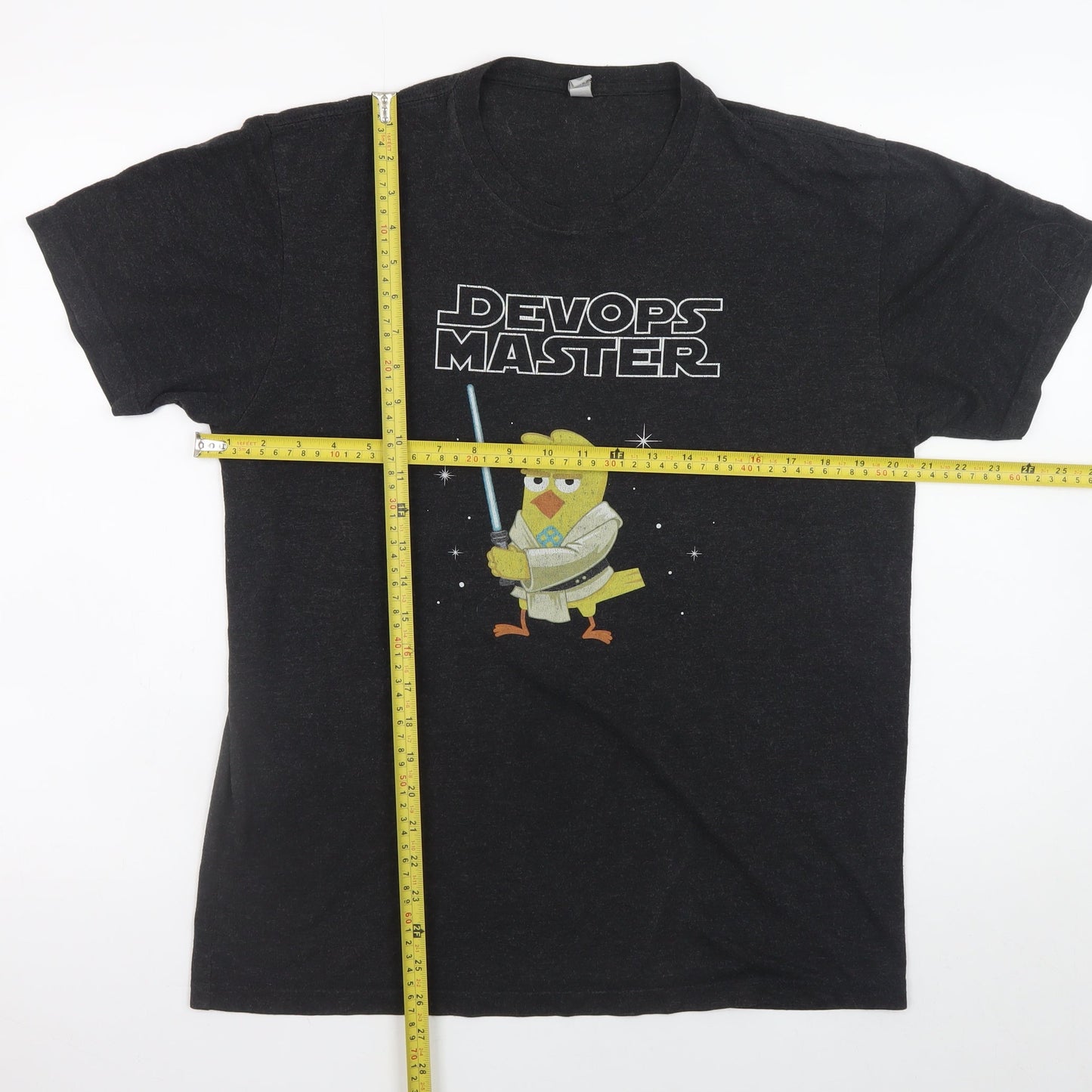 Next Level Men’s Black DevOps Master Graphic T-Shirt Size M