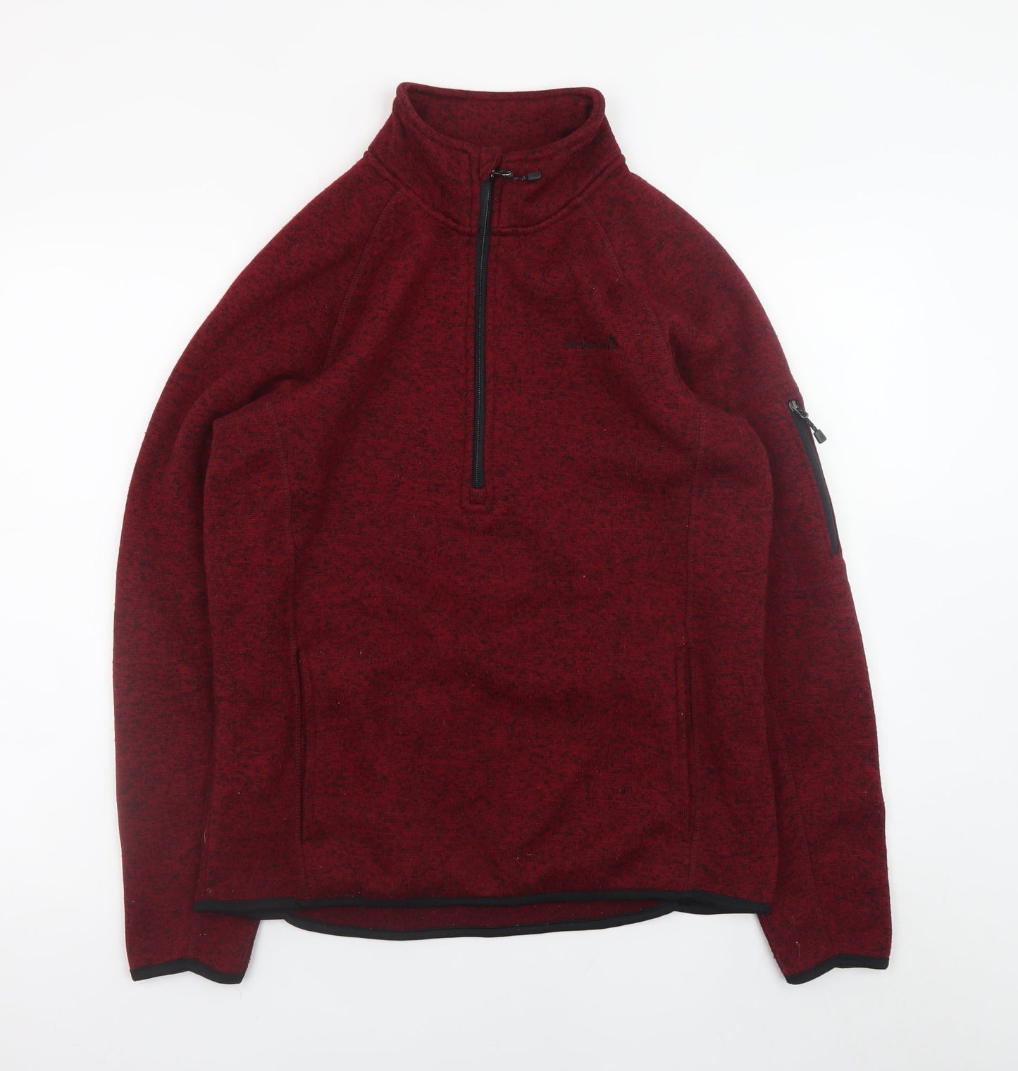Avalanche Men's Red Fleece 1/4 Zip Pullover Sweatshirt Size S