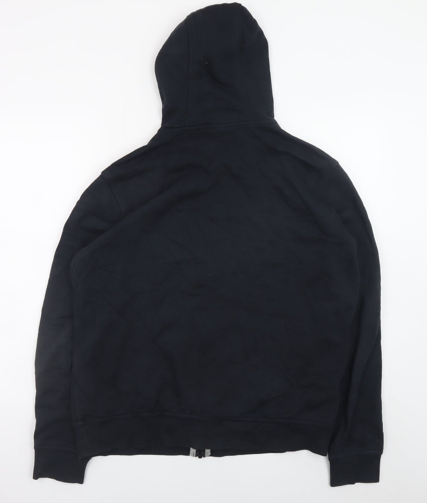 Nike Men's Black Full Zip Hoodie L Regular Fit Fleece Sweatshirt