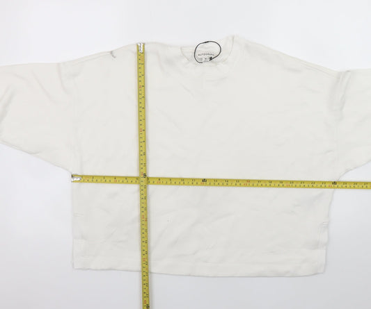 Marks and Spencer Autograph Women Ivory Medium Pullover Sweatshirt