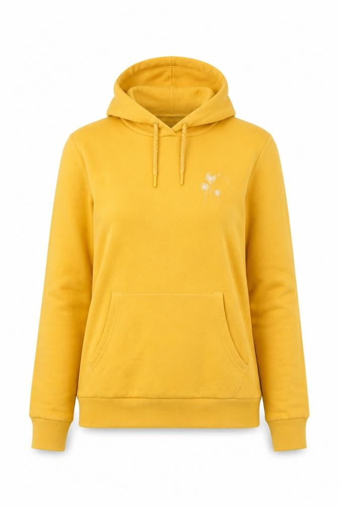 Mountain Warehouse Womens Yellow Pullover Hoodie UK 8 Cotton Blend