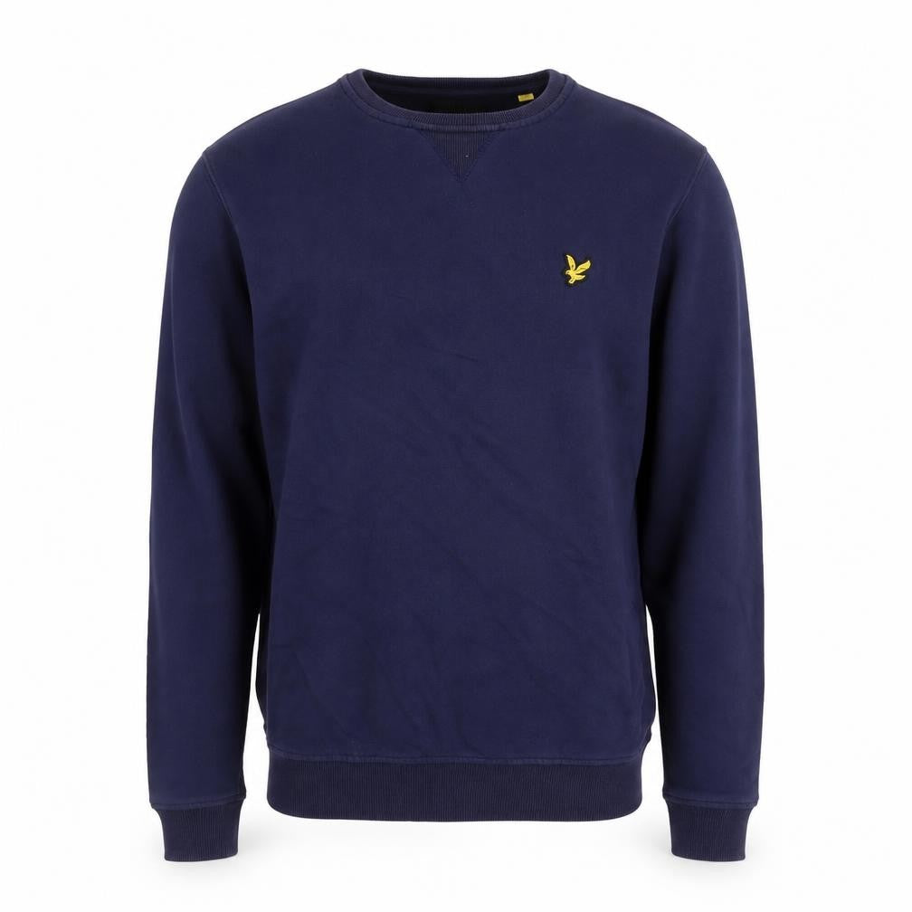 Lyle & Scott Men's Blue Crew Neck Cotton Sweatshirt Size L