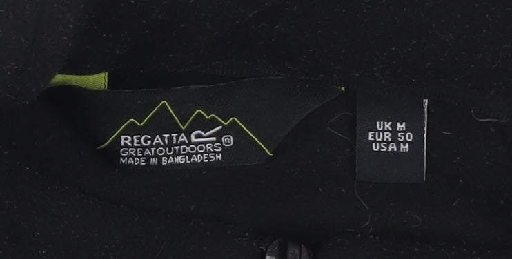 Regatta Men's Black Fleece Full Zip Outdoor Jacket Size M