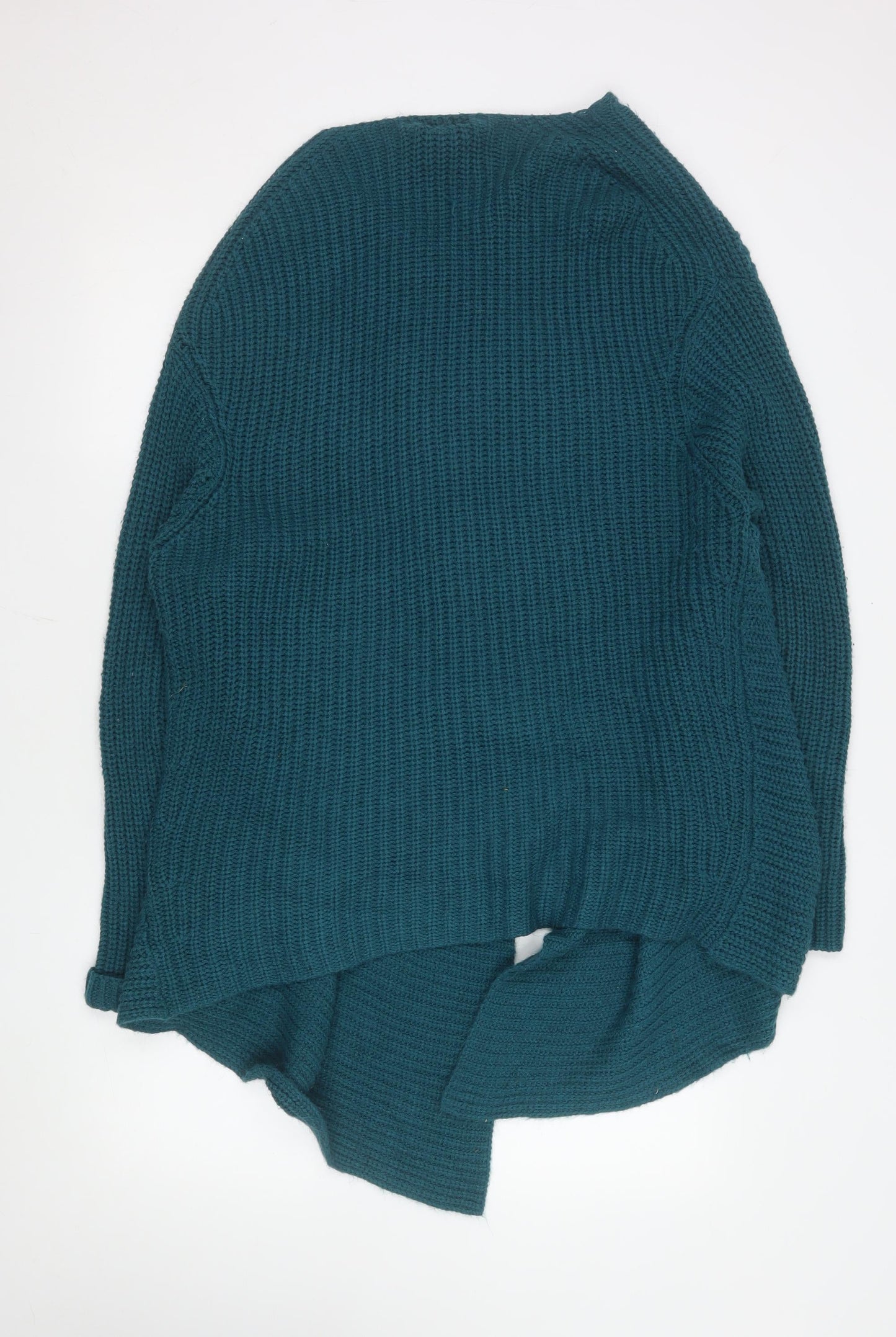 Cotton Traders Women’s Blue Knit Open Cardigan Size S
