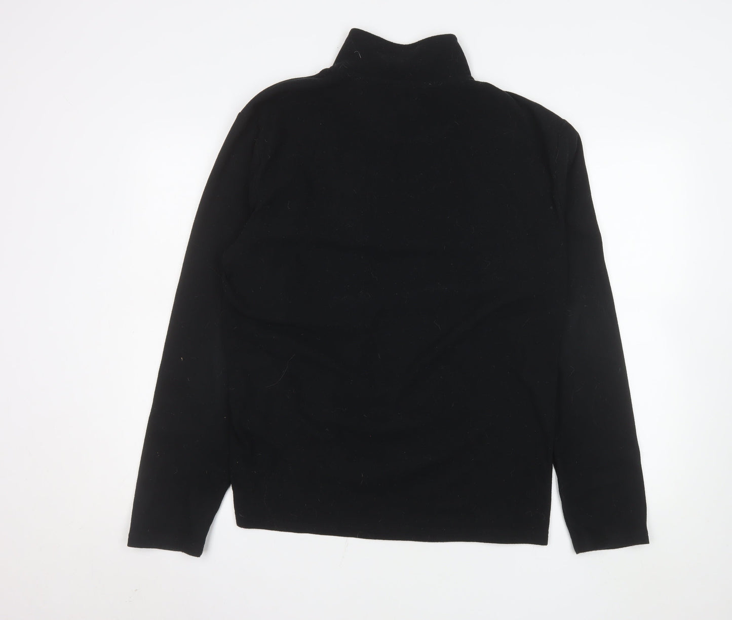 Peter Storm Men's Black Fleece 1/4 Zip Pullover Sweatshirt L