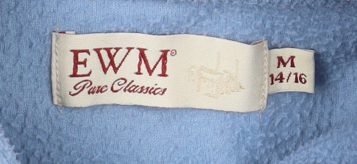 EWM Women Blue Fleece Full Zip Waistcoat Size 14