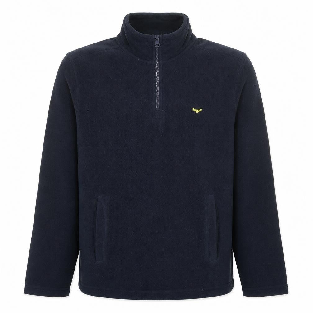 Threadbare Men’s Blue Fleece 1/4 Zip Pullover Sweatshirt Small