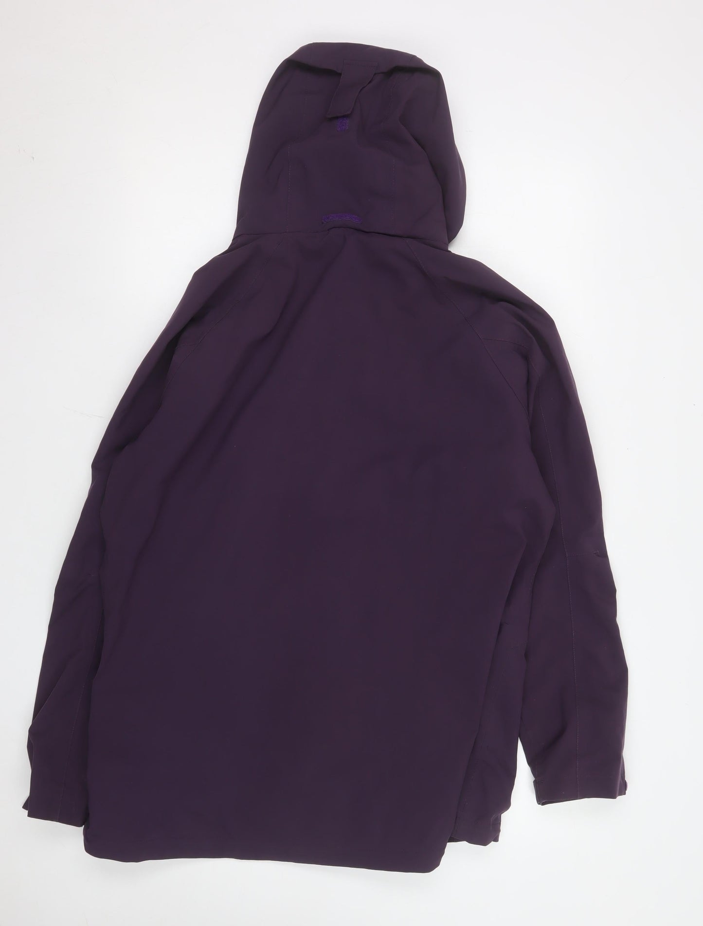Regatta Womens Purple Waterproof Hooded Long Rain Jacket Size 18
