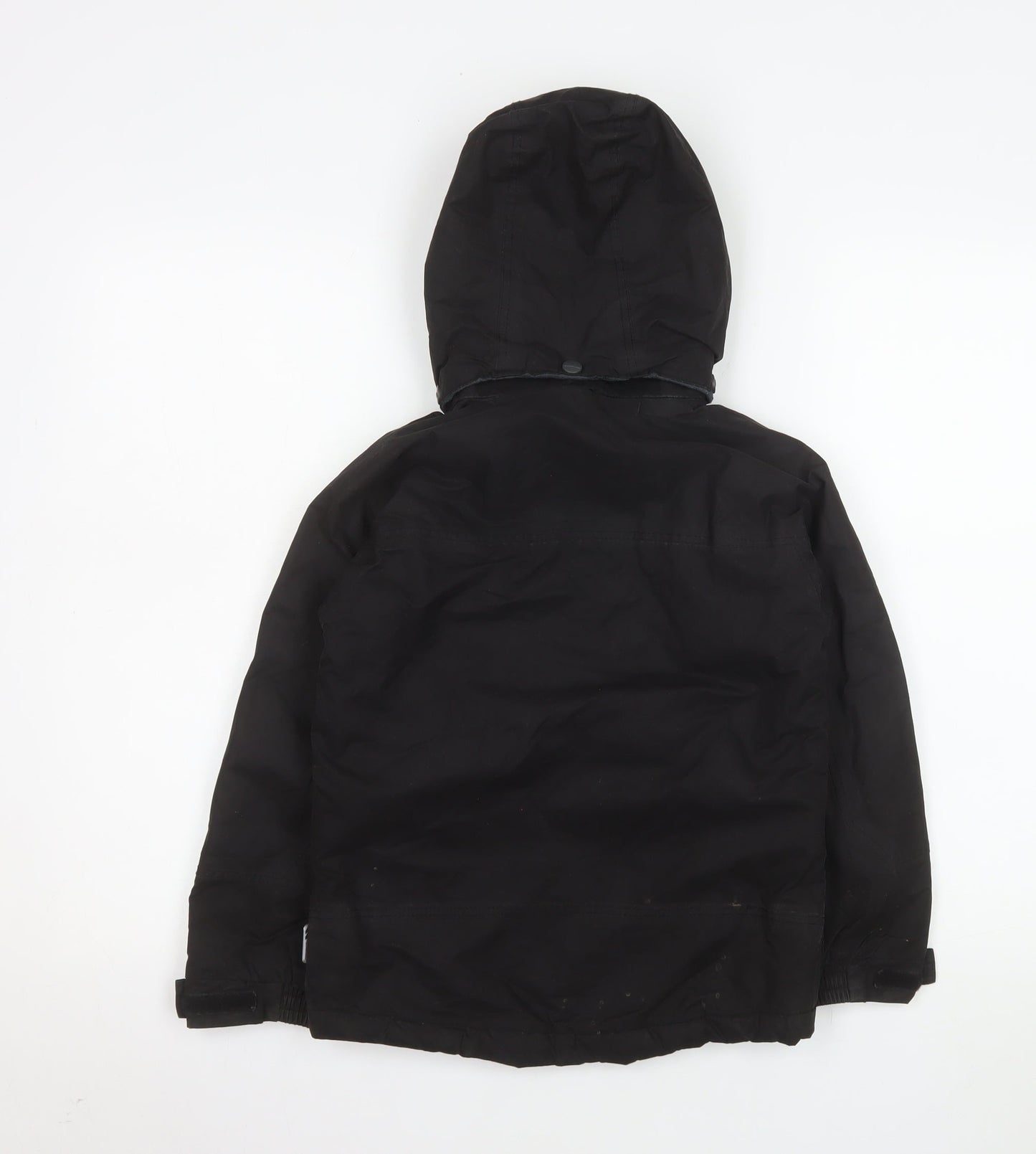 Trespass Boys Black 5-6 Years Hooded Waterproof Parka Jacket