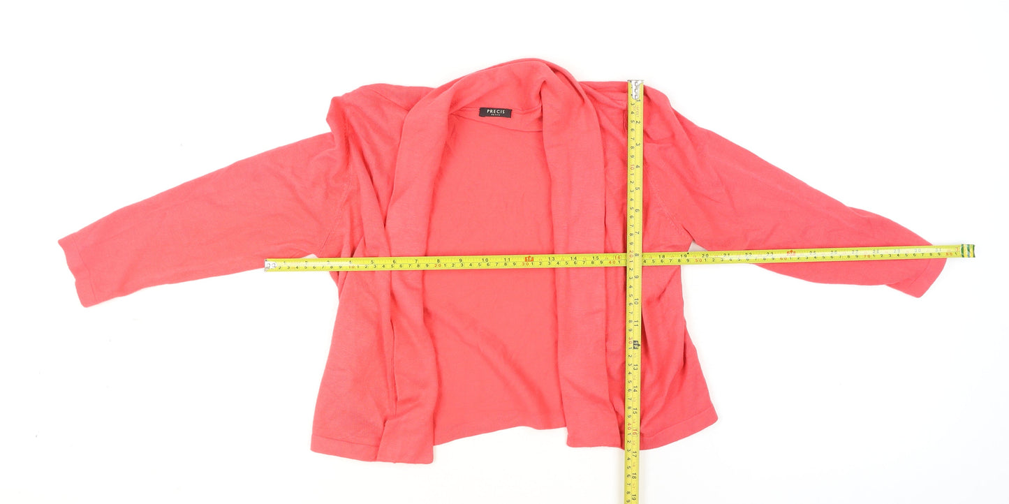Precis Petite Women's Pink Open Front Cardigan Size S