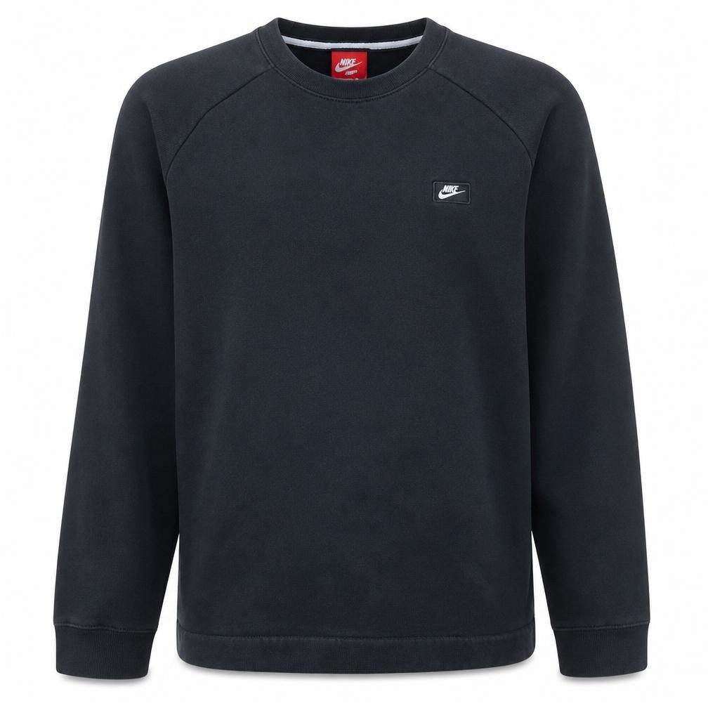 Nike Men's Black Crew Neck Fleece Sweatshirt Size M