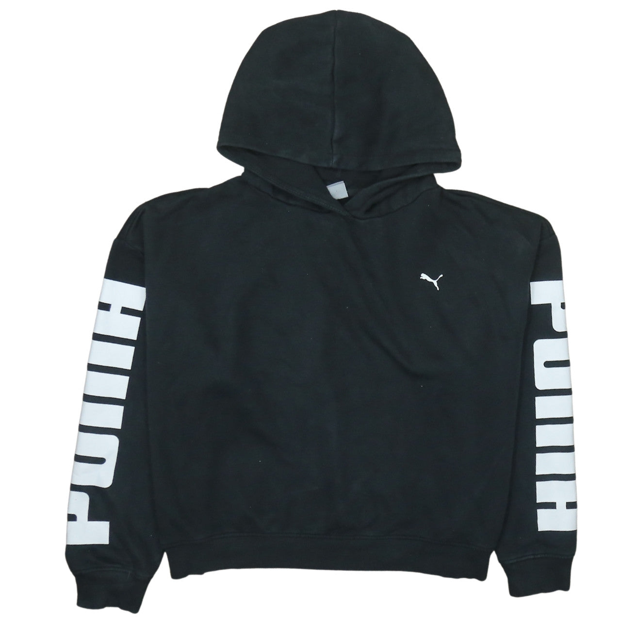 Puma Women's Black Hoodie XL Pullover Hooded Sweatshirt
