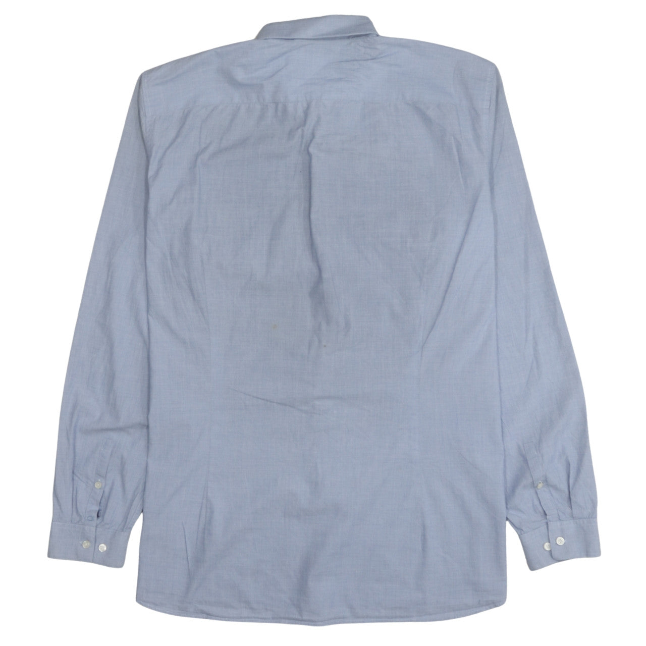 Calvin Klein Men's Blue Slim Fit Long Sleeve Button-Up Shirt