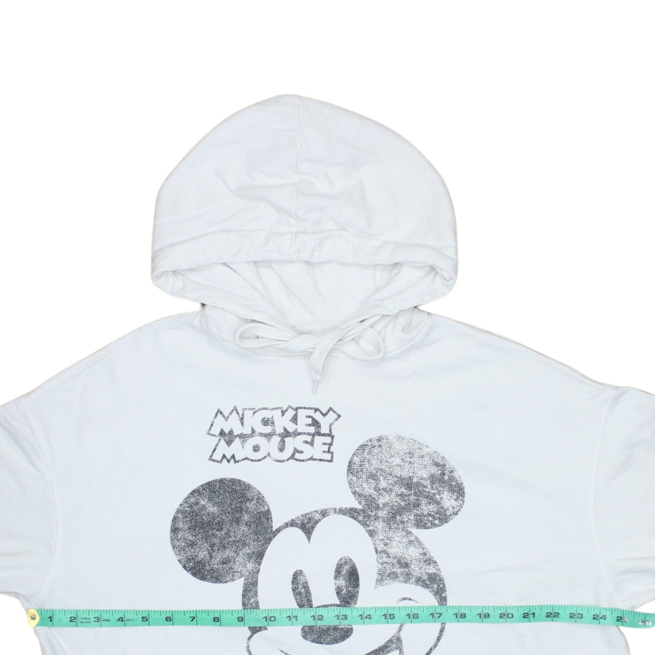 Sinsay Women White Mickey Mouse Pullover Hoodie Size M Disney Graphic