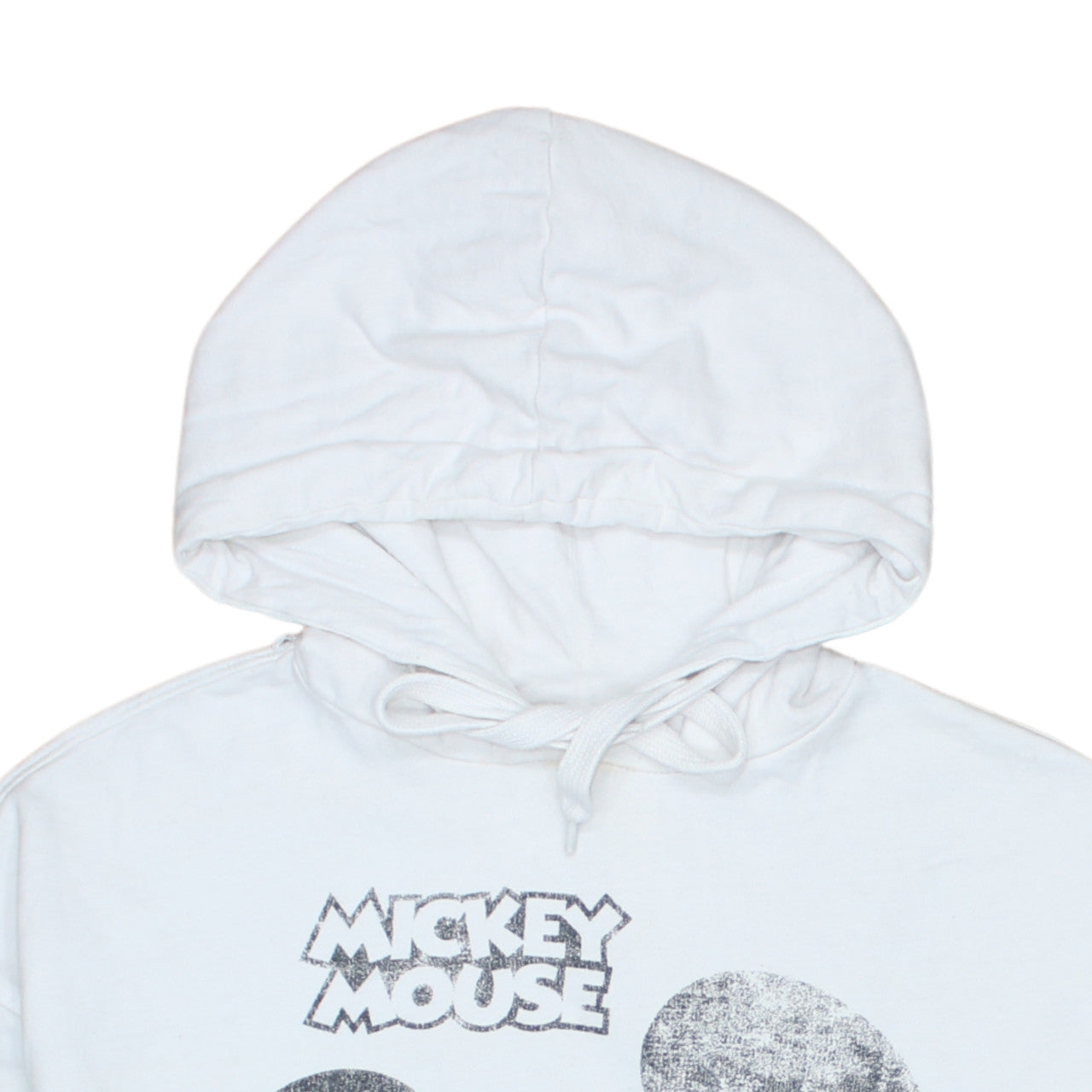 Sinsay Women White Mickey Mouse Pullover Hoodie Size M Disney Graphic