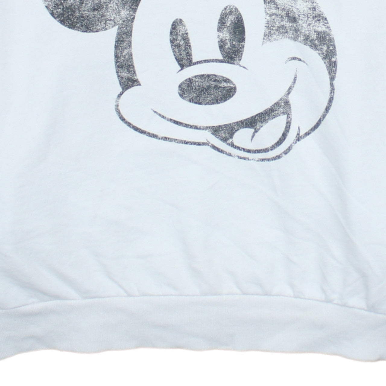 Sinsay Women White Mickey Mouse Pullover Hoodie Size M Disney Graphic